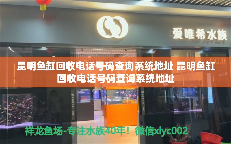 昆明鱼缸回收电话号码查询系统地址 昆明鱼缸回收电话号码查询系统地址