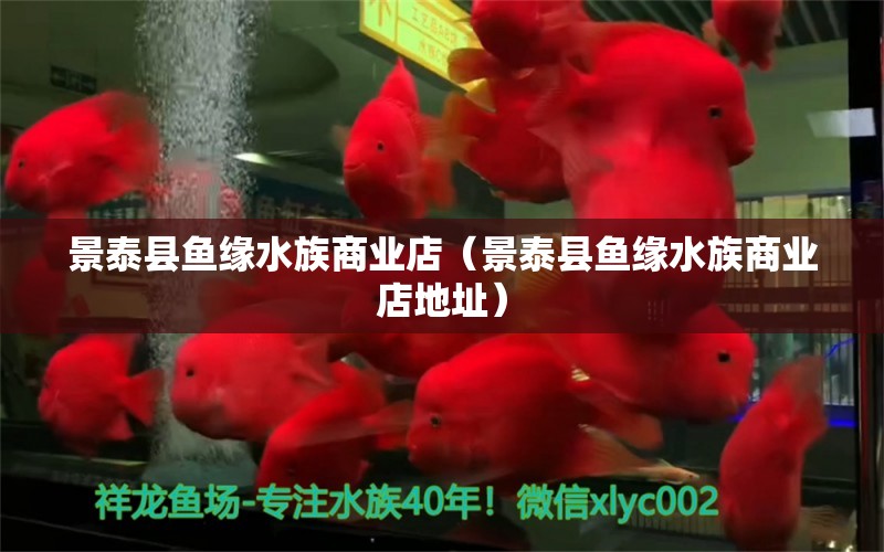 景泰县鱼缘水族商业店（景泰县鱼缘水族商业店地址） 全国水族馆企业名录