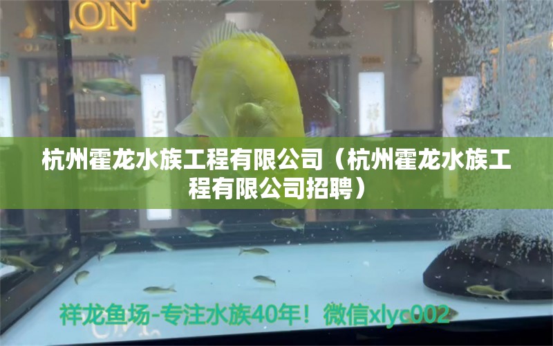 杭州霍龙水族工程有限公司（杭州霍龙水族工程有限公司招聘）