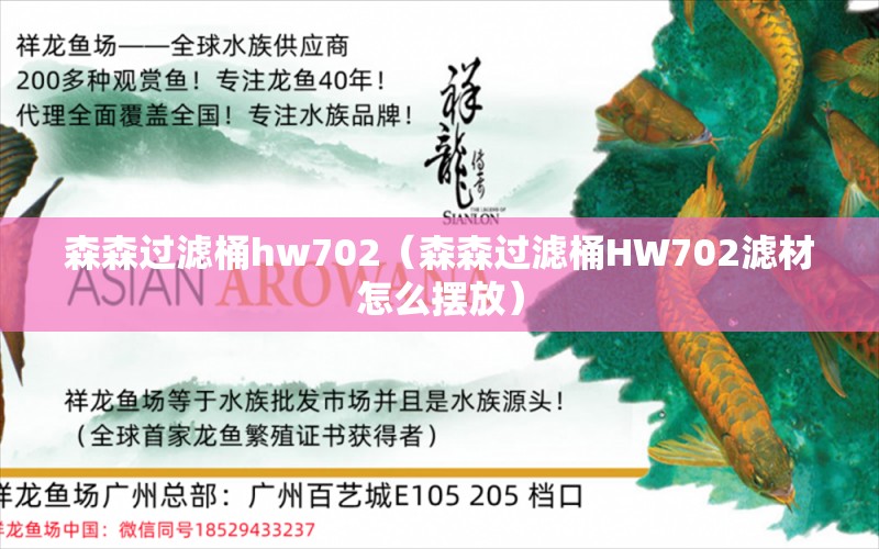 森森过滤桶hw702（森森过滤桶HW702滤材怎么摆放） 森森鱼缸