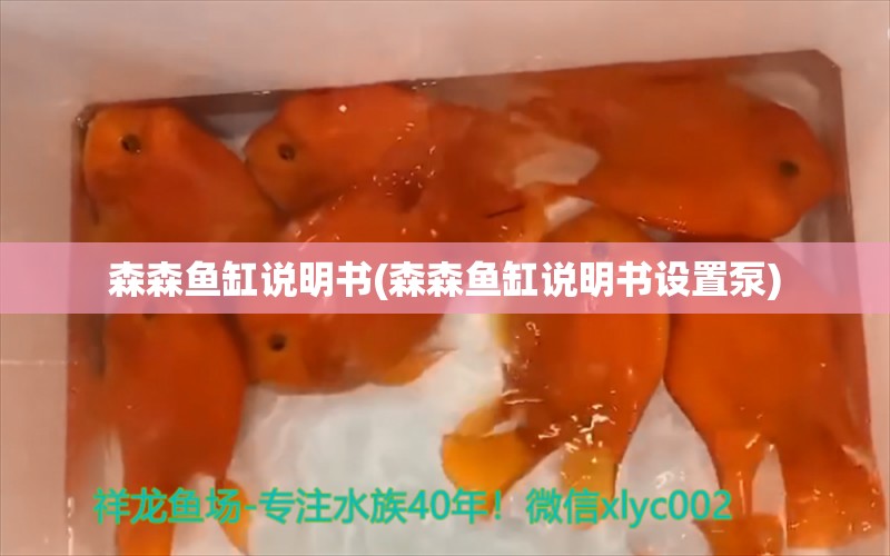 森森鱼缸说明书(森森鱼缸说明书设置泵)