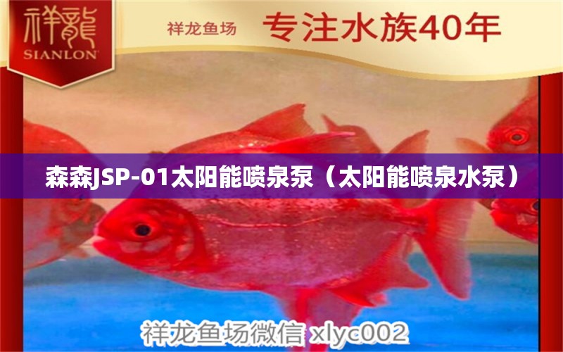 森森JSP-01太阳能喷泉泵（太阳能喷泉水泵） 森森鱼缸