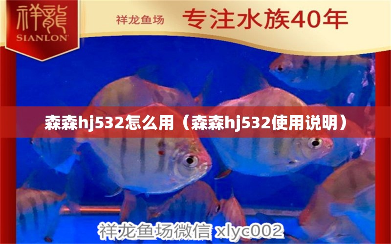 森森hj532怎么用（森森hj532使用说明）