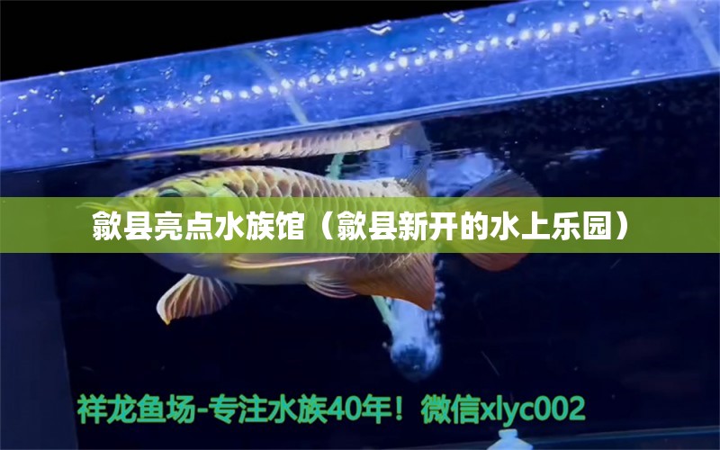 歙县亮点水族馆（歙县新开的水上乐园）