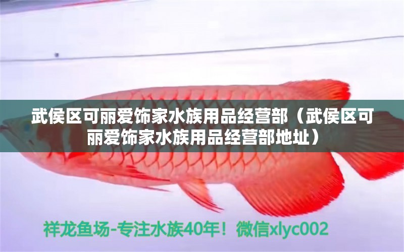 武侯区可丽爱饰家水族用品经营部（武侯区可丽爱饰家水族用品经营部地址）