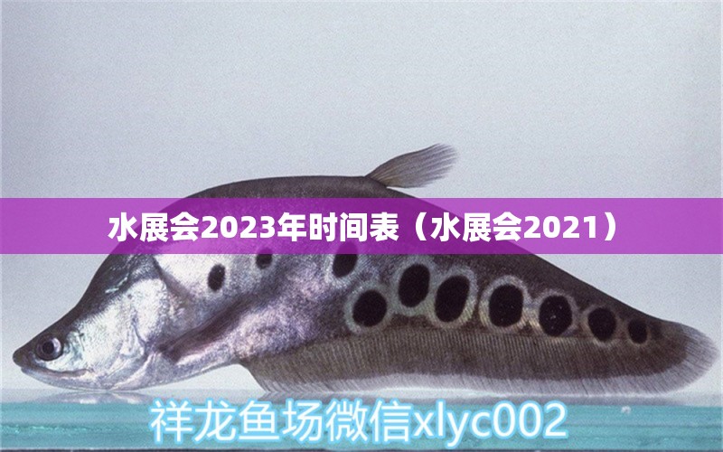 水展会2023年时间表（水展会2021） 观赏鱼