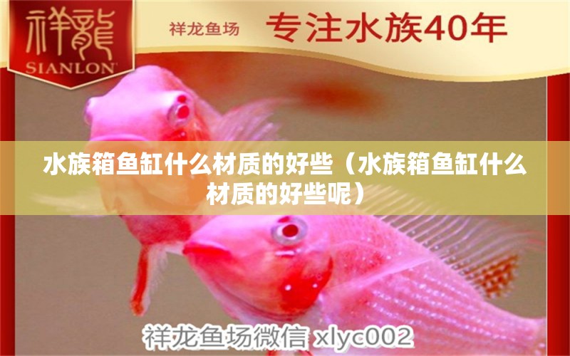 水族箱鱼缸什么材质的好些（水族箱鱼缸什么材质的好些呢） 鱼缸/水族箱