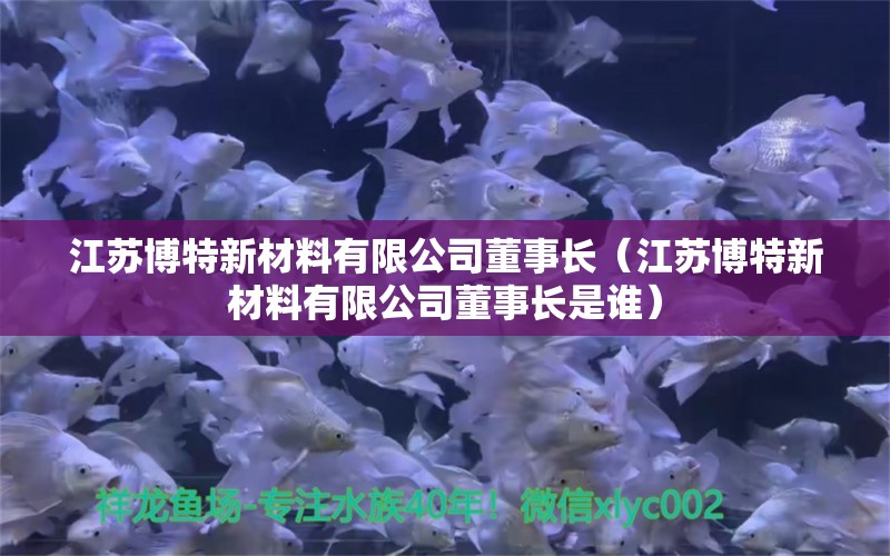 江苏博特新材料有限公司董事长（江苏博特新材料有限公司董事长是谁）