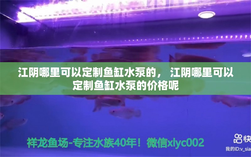 江阴哪里可以定制鱼缸水泵的， 江阴哪里可以定制鱼缸水泵的价格呢