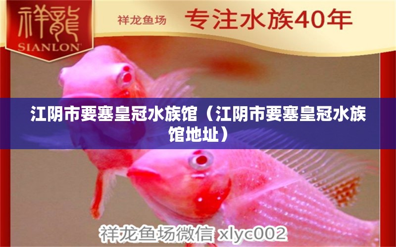 江阴市要塞皇冠水族馆（江阴市要塞皇冠水族馆地址）