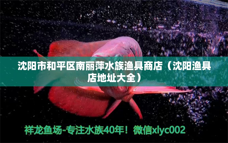 沈阳市和平区南丽萍水族渔具商店（沈阳渔具店地址大全） 全国水族馆企业名录