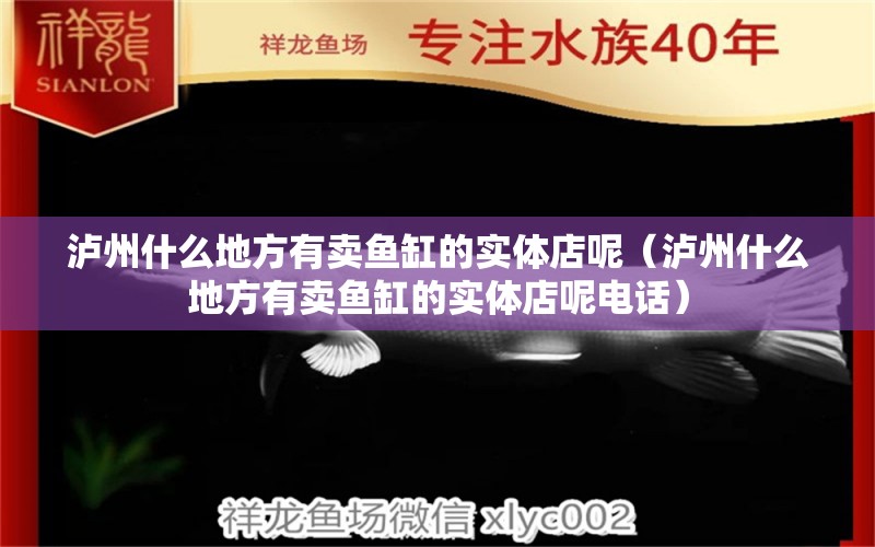 泸州什么地方有卖鱼缸的实体店呢（泸州什么地方有卖鱼缸的实体店呢电话） 观赏鱼市场（混养鱼）