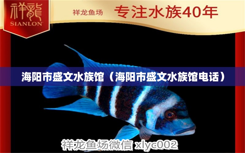 海阳市盛文水族馆（海阳市盛文水族馆电话） 全国水族馆企业名录