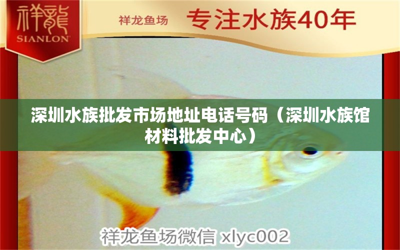 深圳水族批发市场地址电话号码（深圳水族馆材料批发中心）