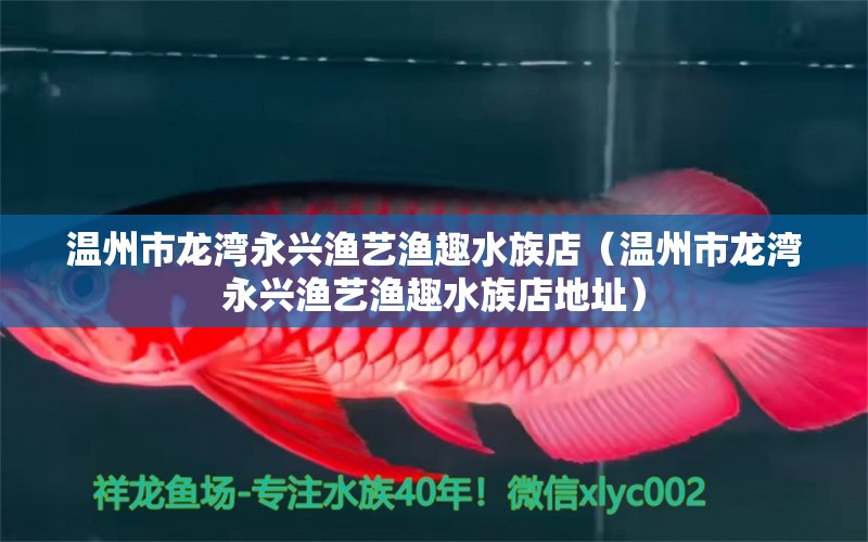 温州市龙湾永兴渔艺渔趣水族店（温州市龙湾永兴渔艺渔趣水族店地址） 全国水族馆企业名录