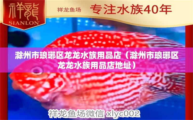 滁州市琅琊区龙龙水族用品店（滁州市琅琊区龙龙水族用品店地址）