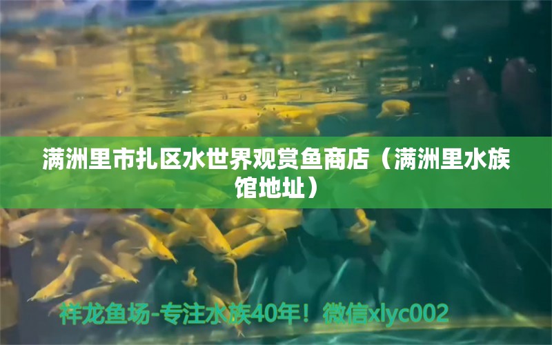 满洲里市扎区水世界观赏鱼商店（满洲里水族馆地址） 全国水族馆企业名录