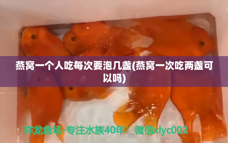 燕窝一个人吃每次要泡几盏(燕窝一次吃两盏可以吗)