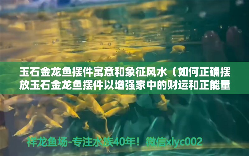 玉石金龙鱼摆件寓意和象征风水（如何正确摆放玉石金龙鱼摆件以增强家中的财运和正能量？） 水族问答 第1张