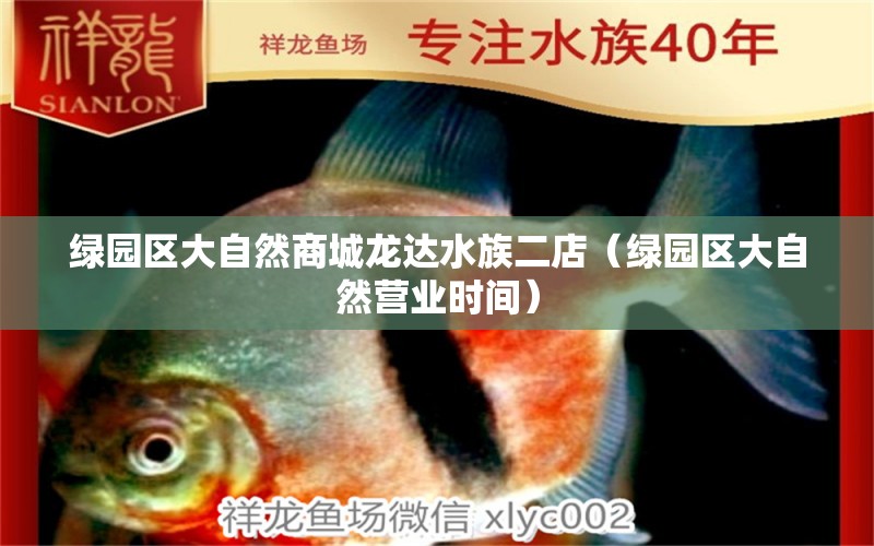 绿园区大自然商城龙达水族二店（绿园区大自然营业时间）