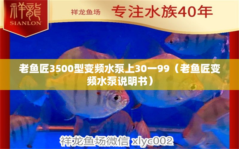 老鱼匠3500型变频水泵上30一99（老鱼匠变频水泵说明书）