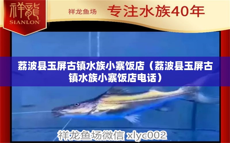 荔波县玉屏古镇水族小寨饭店（荔波县玉屏古镇水族小寨饭店电话） 全国水族馆企业名录