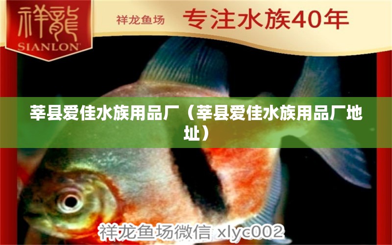 莘县爱佳水族用品厂（莘县爱佳水族用品厂地址）