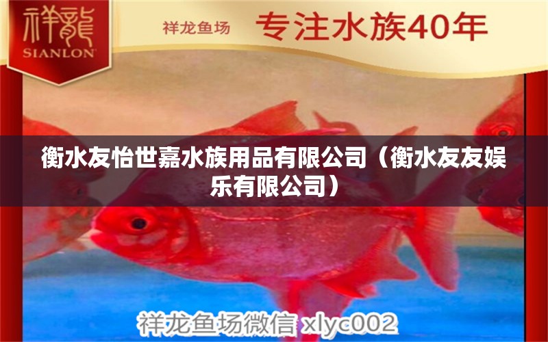 衡水友怡世嘉水族用品有限公司（衡水友友娱乐有限公司）