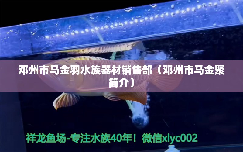 邓州市马金羽水族器材销售部（邓州市马金聚简介） 全国水族馆企业名录