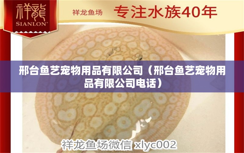 邢台鱼艺宠物用品有限公司（邢台鱼艺宠物用品有限公司电话）