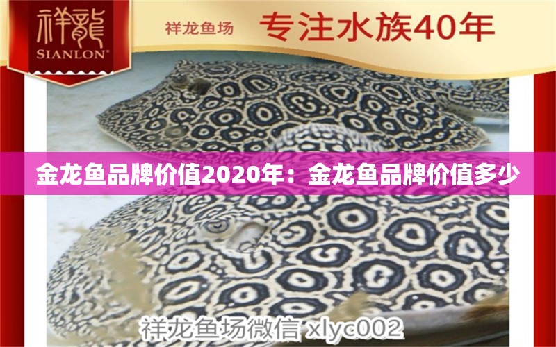 金龙鱼品牌价值2020年：金龙鱼品牌价值多少