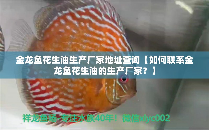 金龙鱼花生油生产厂家地址查询【如何联系金龙鱼花生油的生产厂家？】 水族问答 第1张