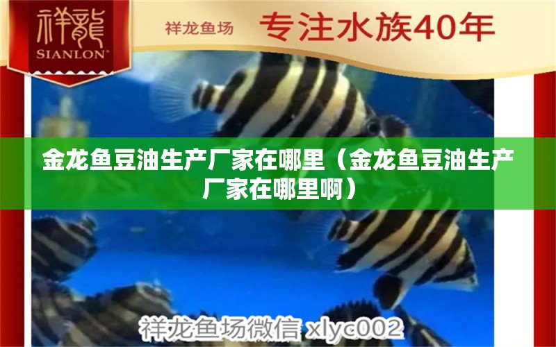 金龙鱼豆油生产厂家在哪里（金龙鱼豆油生产厂家在哪里啊） 祥龙水族医院