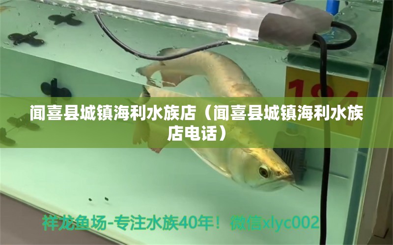 闻喜县城镇海利水族店（闻喜县城镇海利水族店电话） 全国水族馆企业名录