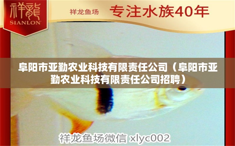 阜阳市亚勤农业科技有限责任公司（阜阳市亚勤农业科技有限责任公司招聘）