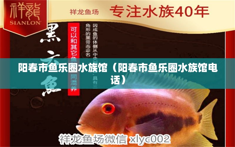 阳春市鱼乐圈水族馆（阳春市鱼乐圈水族馆电话）