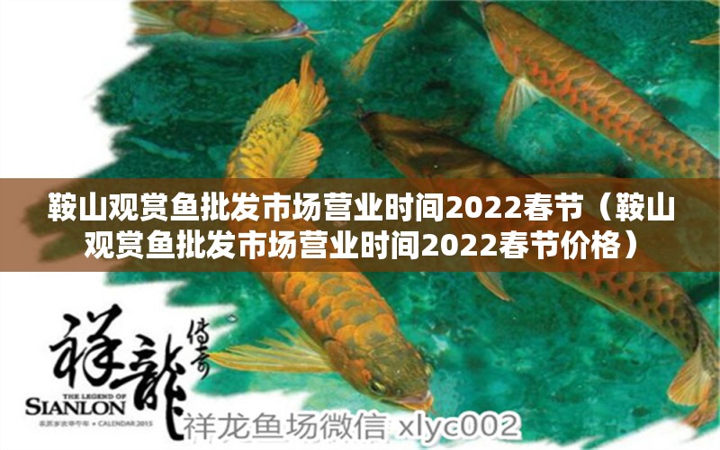 鞍山观赏鱼批发市场营业时间2022春节（鞍山观赏鱼批发市场营业时间2022春节价格）