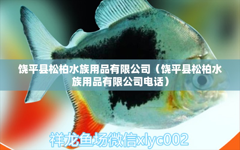 饶平县松柏水族用品有限公司（饶平县松柏水族用品有限公司电话）