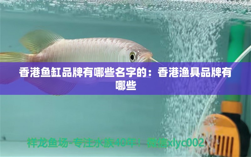 香港鱼缸品牌有哪些名字的：香港渔具品牌有哪些