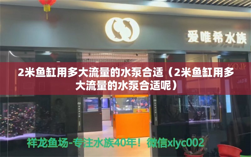 2米鱼缸用多大流量的水泵合适（2米鱼缸用多大流量的水泵合适呢）