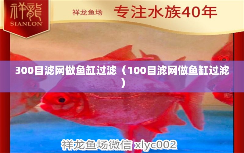 300目滤网做鱼缸过滤（100目滤网做鱼缸过滤） 祥龙鱼场