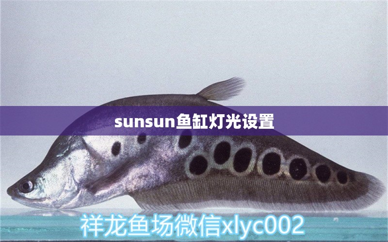 sunsun鱼缸灯光设置 水族问答 第2张