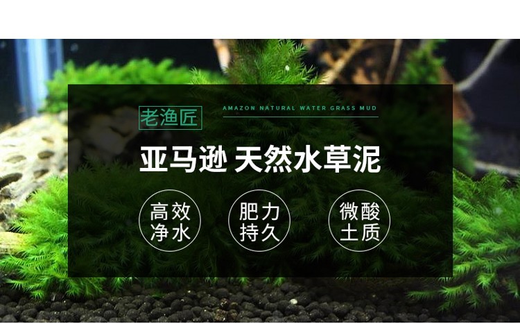 老渔匠鱼缸造景水草泥不浑水不粉化水族箱草缸底砂土亚马逊免清洗 鱼缸/水族箱 第33张