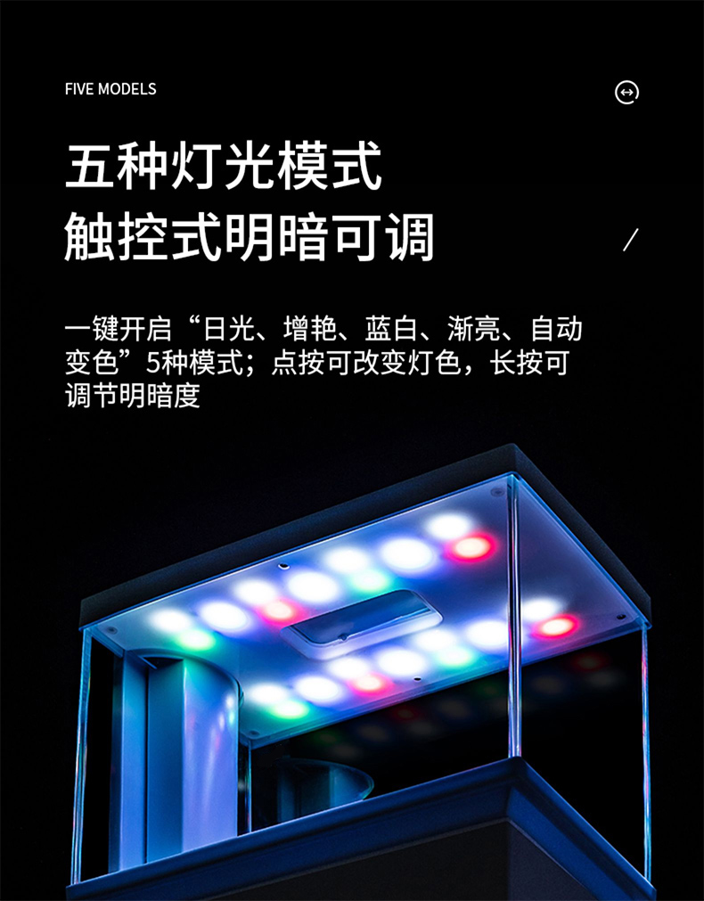 意牌YEE350侧滤超白玻璃小鱼缸客厅迷你创意鱼缸小型桌面家用水族箱 yee 第67张