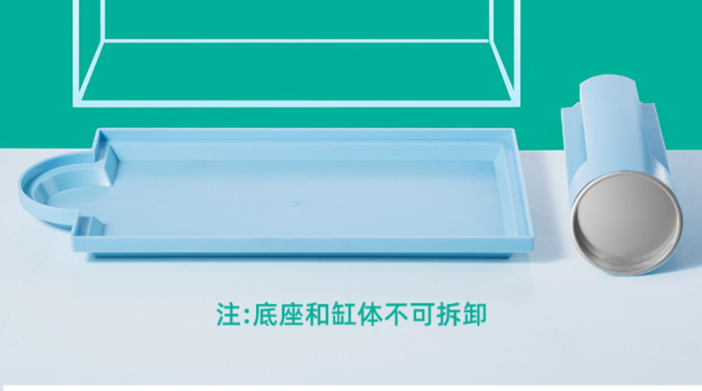 意牌YEE350侧滤超白玻璃小鱼缸客厅迷你创意鱼缸小型桌面家用水族箱 yee 第70张