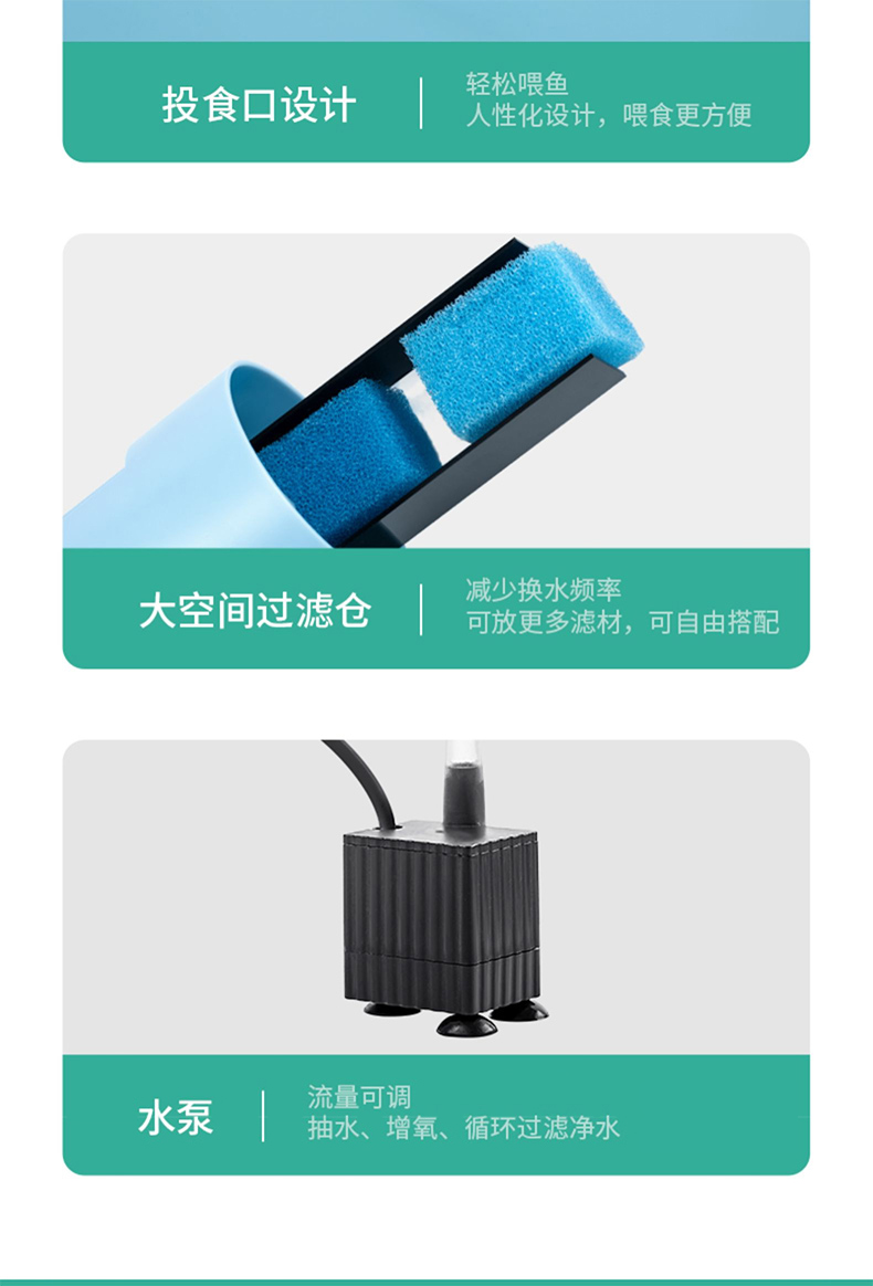 意牌YEE350侧滤超白玻璃小鱼缸客厅迷你创意鱼缸小型桌面家用水族箱 yee 第72张