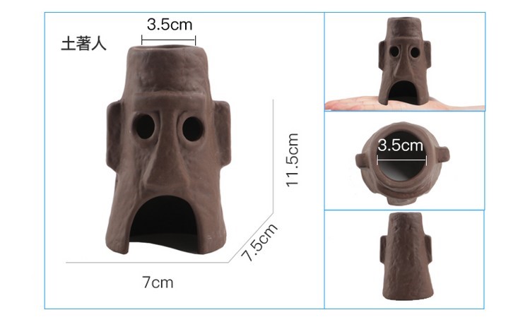 躲避屋鱼缸造景装饰陶罐躲避洞繁殖罐产卵洞虾屋虾窝罐慈鲷异型鱼 充氧泵 第40张