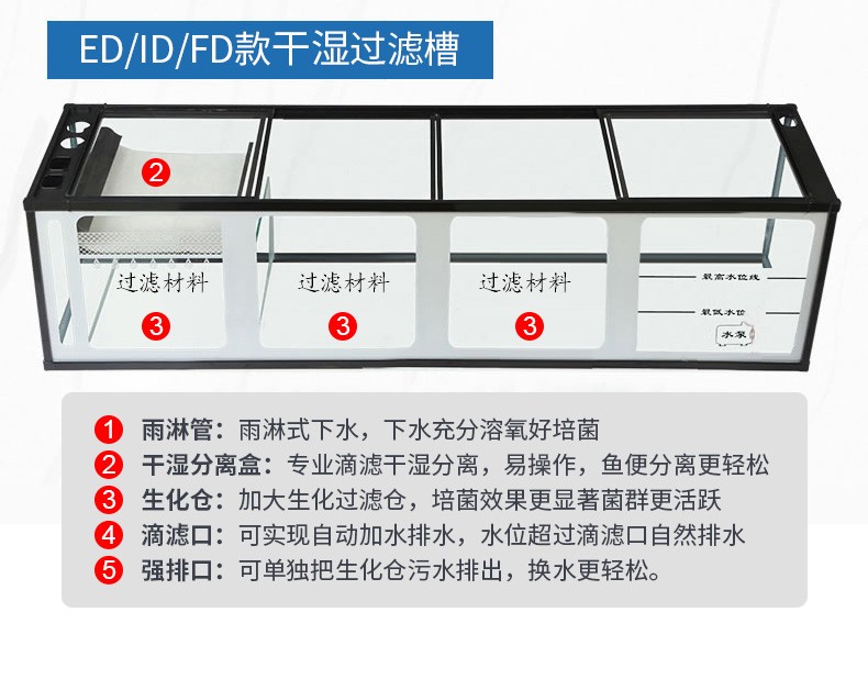 （免费入户安装破损包赔）全新升级森森超白鱼缸大型鱼缸水族箱中型生态鱼缸底滤金鱼缸 鱼缸/水族箱 第46张