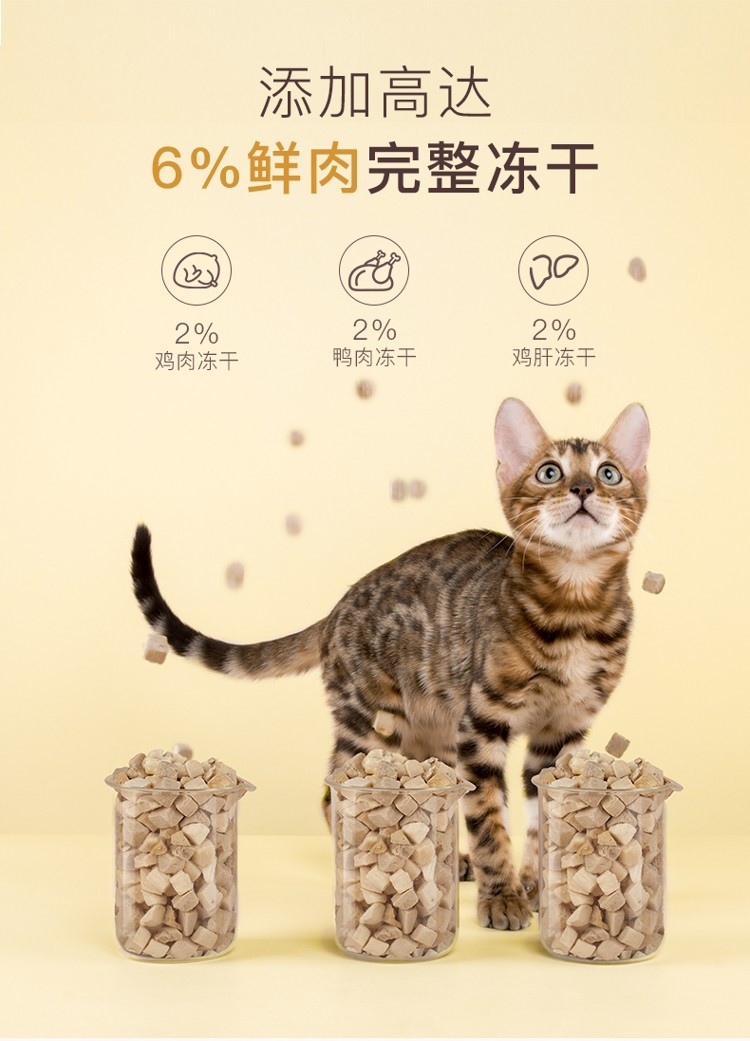 yee猫粮幼猫专用增肥发腮营养天然粮3斤英短蓝猫冻干15KG包邮 yee 第13张