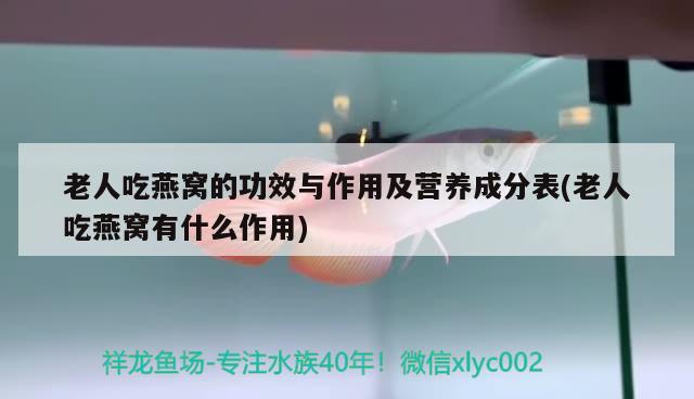 老人吃燕窝的功效与作用及营养成分表(老人吃燕窝有什么作用) 马来西亚燕窝